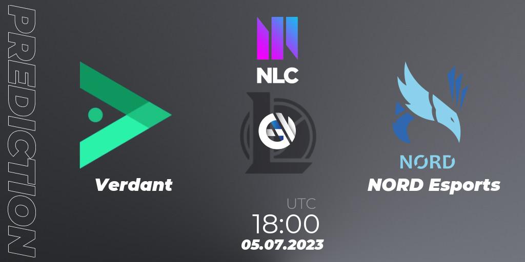 Verdant vs NORD Esports: Betting TIp, Match Prediction. 05.07.2023 at 18:00. LoL, NLC Summer 2023 - Group Stage