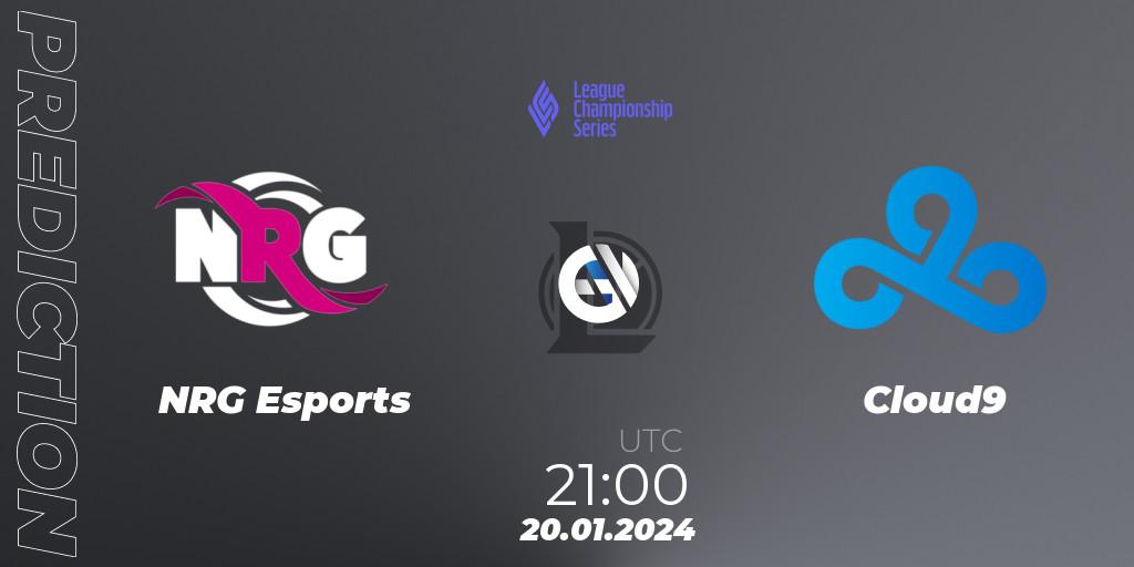 NRG Esports vs Cloud9: Betting TIp, Match Prediction. 20.01.24. LoL, LCS Spring 2024 - Group Stage