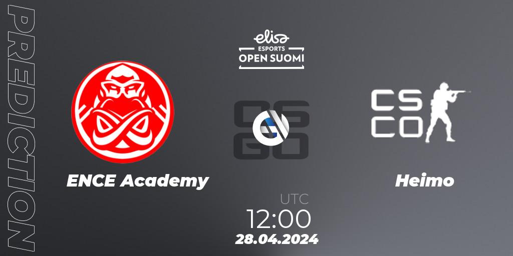 ENCE Academy vs Heimo Esports: Betting TIp, Match Prediction. 28.04.24. CS2 (CS:GO), Elisa Open Suomi Season 6