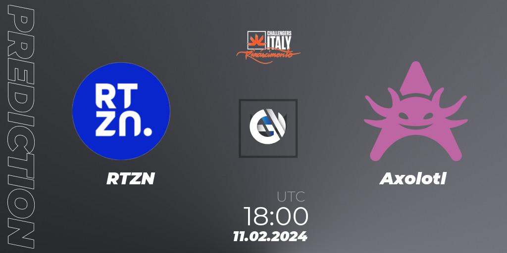 RTZN vs Axolotl: Betting TIp, Match Prediction. 11.02.24. VALORANT, VALORANT Challengers 2024 Italy: Rinascimento Split 1