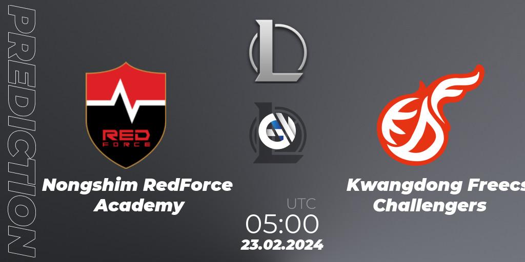 Nongshim RedForce Academy vs Kwangdong Freecs Challengers: Betting TIp, Match Prediction. 23.02.24. LoL, LCK Challengers League 2024 Spring - Group Stage