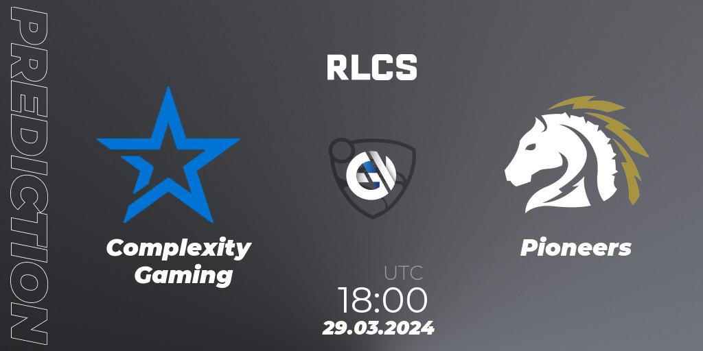 Complexity Gaming vs Pioneers: Betting TIp, Match Prediction. 29.03.24. Rocket League, Rocket League Championship Series 2024 - Major 1