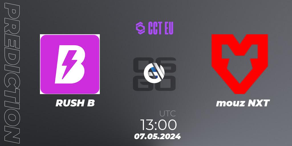 RUSH B vs mouz NXT: Betting TIp, Match Prediction. 07.05.2024 at 13:00. Counter-Strike (CS2), CCT Season 2 Europe Series 2 