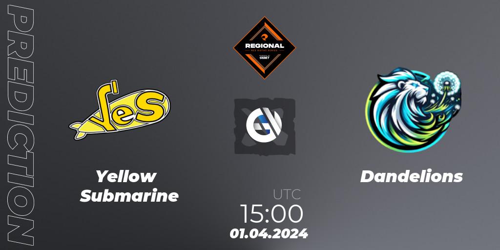 Yellow Submarine vs Dandelions: Betting TIp, Match Prediction. 01.04.24. Dota 2, RES Regional Series: EU #1