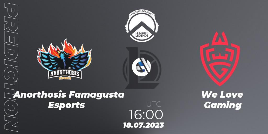 Anorthosis Famagusta Esports vs We Love Gaming: Betting TIp, Match Prediction. 18.07.23. LoL, Greek Legends League Summer 2023