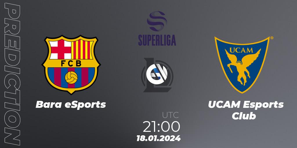 Barça eSports vs UCAM Esports Club: Betting TIp, Match Prediction. 18.01.24. LoL, Superliga Spring 2024 - Group Stage