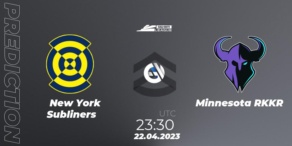 New York Subliners vs Minnesota RØKKR: Betting TIp, Match Prediction. 22.04.2023 at 23:30. Call of Duty, Call of Duty League 2023: Stage 4 Major