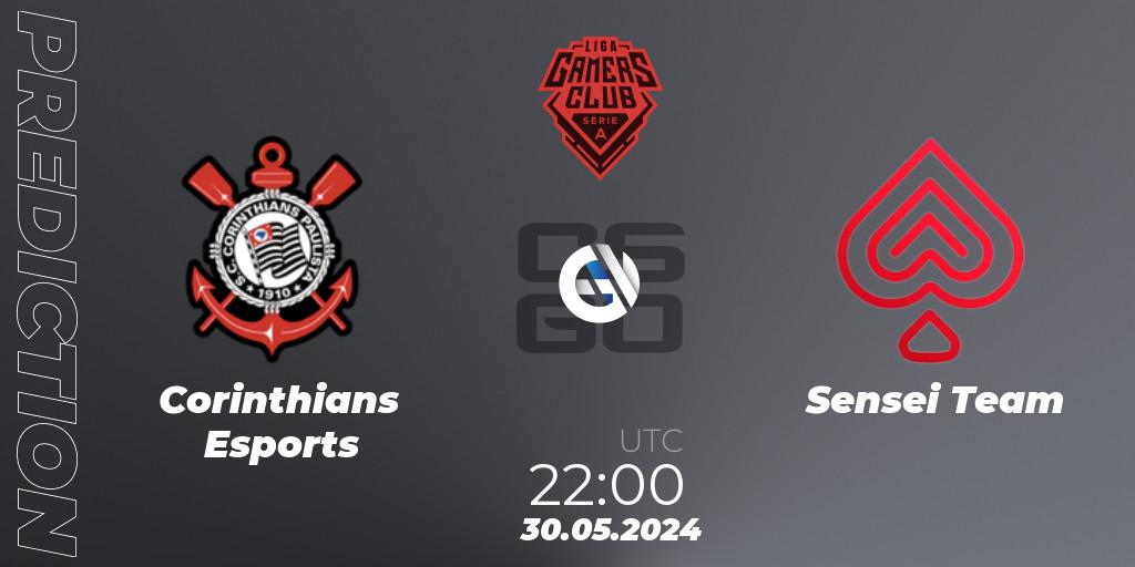 Corinthians Esports vs Sensei Team: Betting TIp, Match Prediction. 30.05.2024 at 22:30. Counter-Strike (CS2), Gamers Club Liga Série A: May 2024
