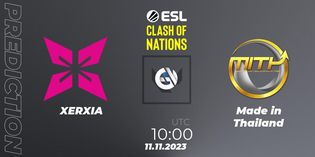 XERXIA vs Made in Thailand: Betting TIp, Match Prediction. 11.11.23. VALORANT, ESL Clash of Nations 2023 - Thailand Closed Qualifier