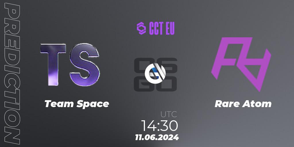 Team Space vs Rare Atom: Betting TIp, Match Prediction. 11.06.2024 at 14:30. Counter-Strike (CS2), CCT Season 2 Europe Series 5
