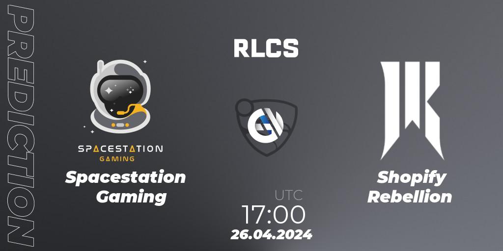 Spacestation Gaming vs Shopify Rebellion: Betting TIp, Match Prediction. 26.04.24. Rocket League, RLCS 2024 - Major 2: NA Open Qualifier 4
