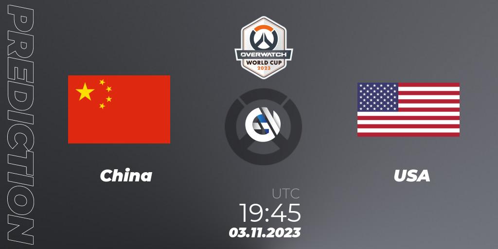 China vs USA: Betting TIp, Match Prediction. 03.11.23. Overwatch, Overwatch World Cup 2023
