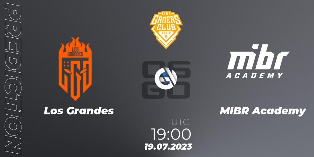 Los Grandes vs MIBR Academy: Betting TIp, Match Prediction. 19.07.23. CS2 (CS:GO), Gamers Club Liga Série S: Season 3
