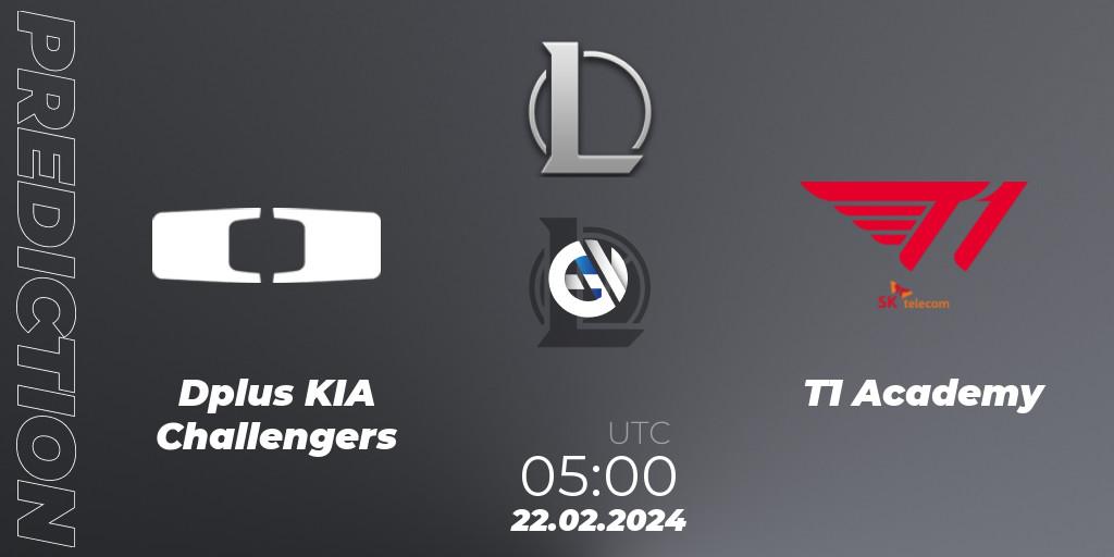 Dplus KIA Challengers vs T1 Academy: Betting TIp, Match Prediction. 22.02.24. LoL, LCK Challengers League 2024 Spring - Group Stage