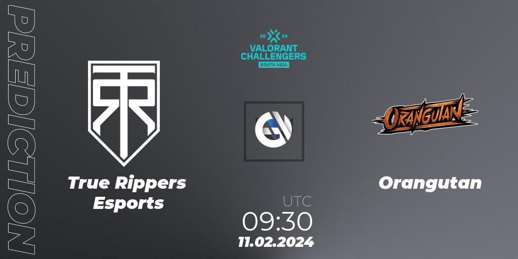 True Rippers Esports vs Orangutan: Betting TIp, Match Prediction. 11.02.24. VALORANT, VALORANT Challengers 2024: South Asia Split 1 - Cup 1