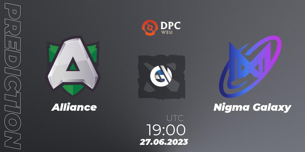 Alliance vs Nigma Galaxy: Betting TIp, Match Prediction. 27.06.2023 at 18:56. Dota 2, DPC 2023 Tour 3: WEU Division II (Lower)