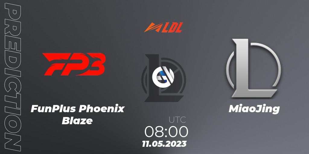 FunPlus Phoenix Blaze vs MiaoJing: Betting TIp, Match Prediction. 11.05.23. LoL, LDL 2023 - Regular Season - Stage 2