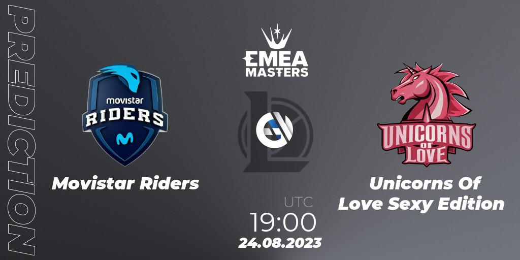 Movistar Riders vs Unicorns Of Love Sexy Edition: Betting TIp, Match Prediction. 24.08.23. LoL, EMEA Masters Summer 2023