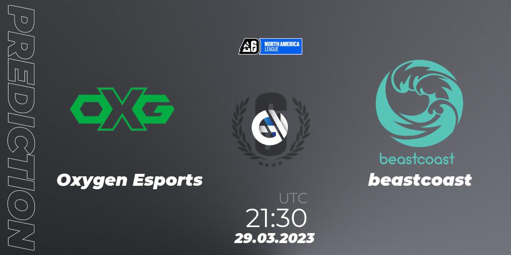 Oxygen Esports vs beastcoast: Betting TIp, Match Prediction. 29.03.2023 at 21:30. Rainbow Six, North America League 2023 - Stage 1