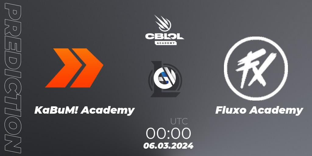 KaBuM! Academy vs Fluxo Academy: Betting TIp, Match Prediction. 06.03.24. LoL, CBLOL Academy Split 1 2024