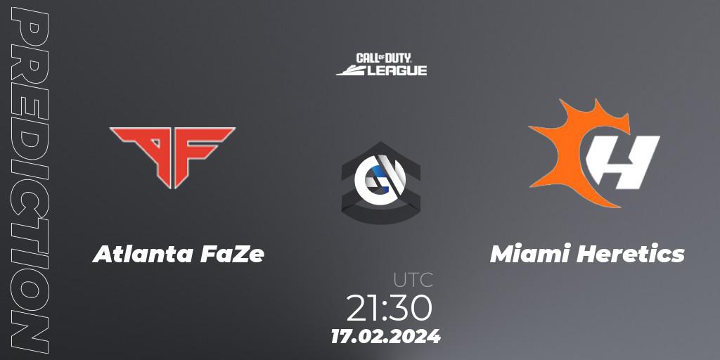 Atlanta FaZe vs Miami Heretics: Betting TIp, Match Prediction. 17.02.2024 at 21:30. Call of Duty, Call of Duty League 2024: Stage 2 Major Qualifiers