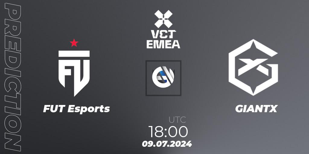FUT Esports vs GIANTX: Betting TIp, Match Prediction. 09.07.2024 at 18:00. VALORANT, VALORANT Champions Tour 2024: EMEA League - Stage 2 - Group Stage