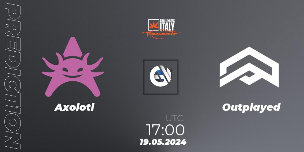 Axolotl vs Outplayed: Betting TIp, Match Prediction. 19.05.2024 at 17:00. VALORANT, VALORANT Challengers 2024 Italy: Rinascimento Split 2
