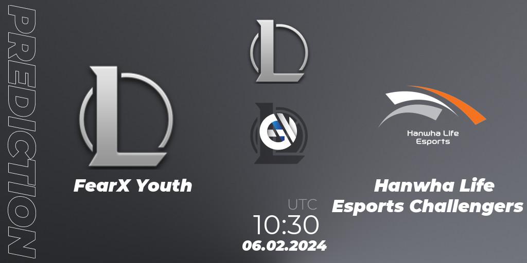 FearX Youth vs Hanwha Life Esports Challengers: Betting TIp, Match Prediction. 06.02.2024 at 10:30. LoL, LCK Challengers League 2024 Spring - Group Stage