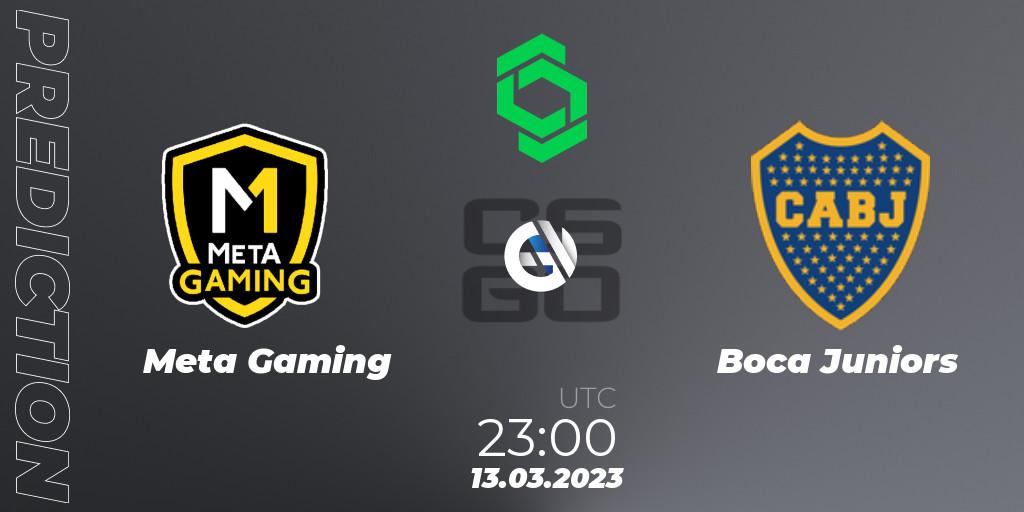 Meta Gaming Brasil vs Boca Juniors: Betting TIp, Match Prediction. 14.03.2023 at 00:00. Counter-Strike (CS2), CCT South America Series #5