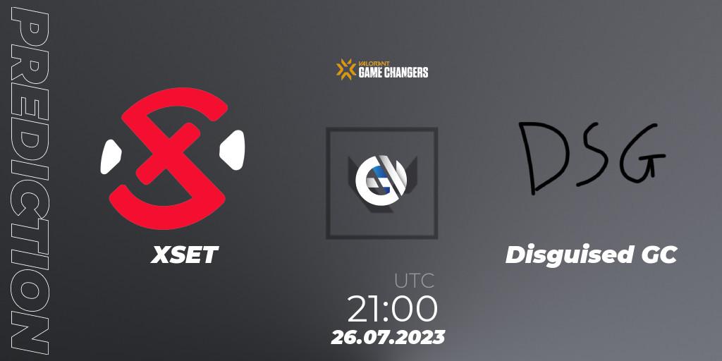 XSET vs Disguised GC: Betting TIp, Match Prediction. 26.07.23. VALORANT, VCT 2023: Game Changers North America Series S2