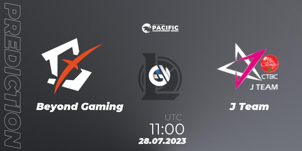 Beyond Gaming vs J Team: Betting TIp, Match Prediction. 28.07.2023 at 11:15. LoL, PACIFIC Championship series Group Stage