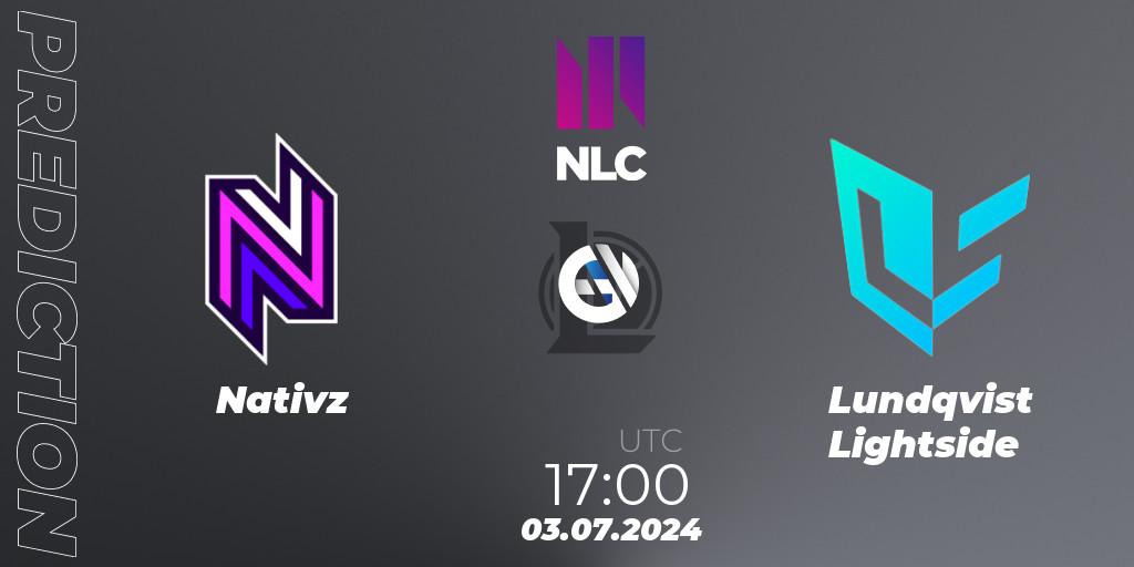 Nativz vs Lundqvist Lightside: Betting TIp, Match Prediction. 03.07.2024 at 17:00. LoL, NLC 1st Division Summer 2024