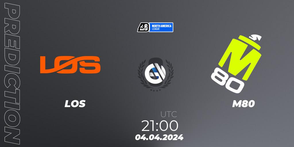 LOS vs M80: Betting TIp, Match Prediction. 03.04.24. Rainbow Six, North America League 2024 - Stage 1