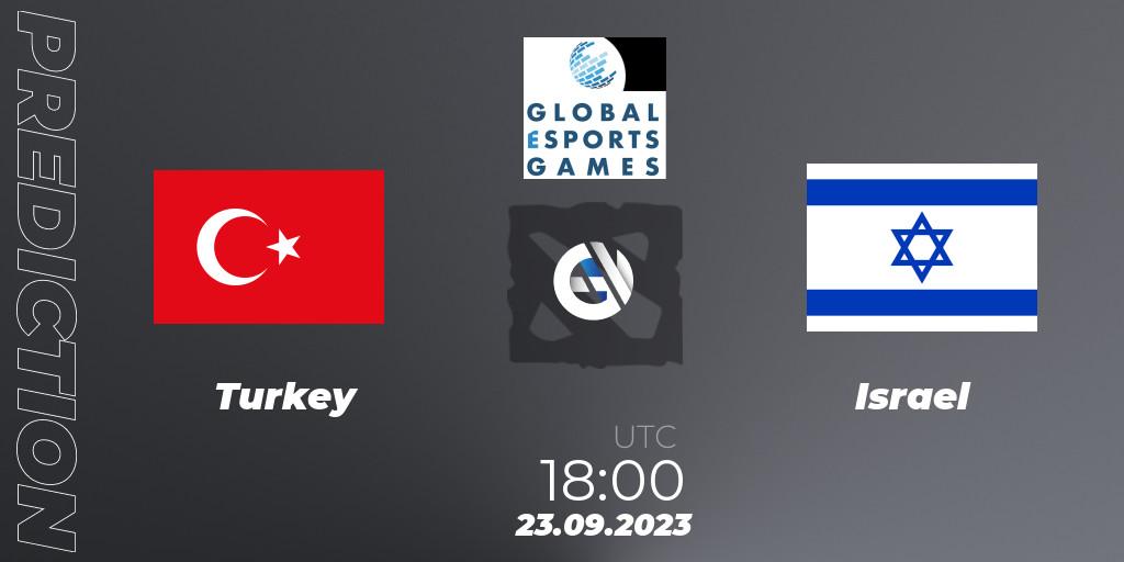 Turkey vs Israel: Betting TIp, Match Prediction. 23.09.2023 at 18:00. Dota 2, Global Esports Games 2023: Europe Qualifier
