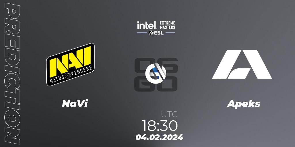 NaVi vs Apeks: Betting TIp, Match Prediction. 04.02.24. CS2 (CS:GO), IEM Katowice 2024