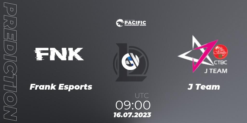 Frank Esports vs J Team: Betting TIp, Match Prediction. 16.07.2023 at 09:00. LoL, PACIFIC Championship series Group Stage