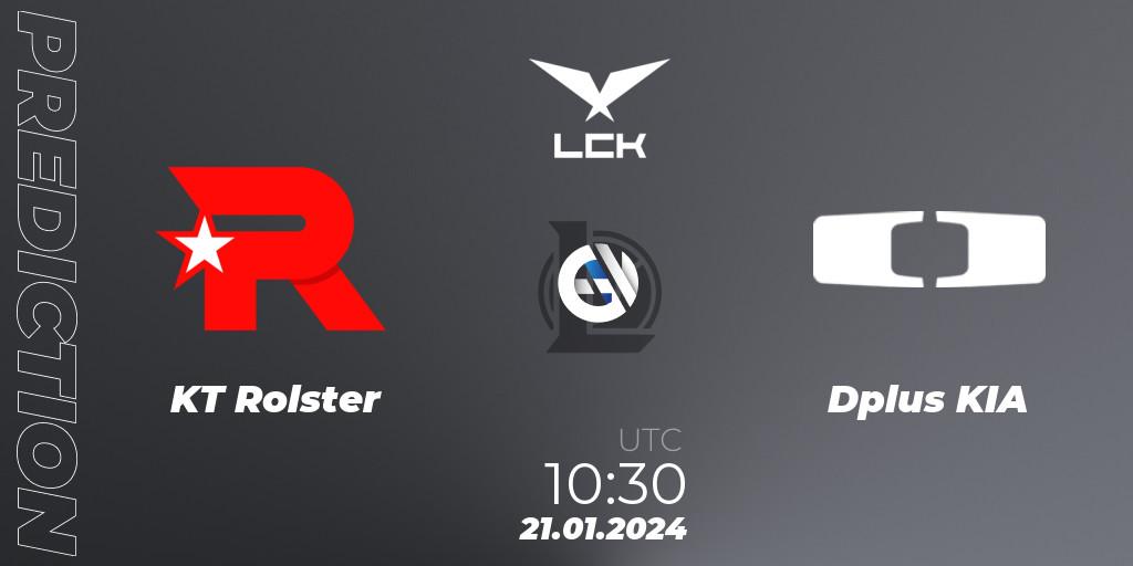 KT Rolster vs Dplus KIA: Betting TIp, Match Prediction. 21.01.24. LoL, LCK Spring 2024 - Group Stage