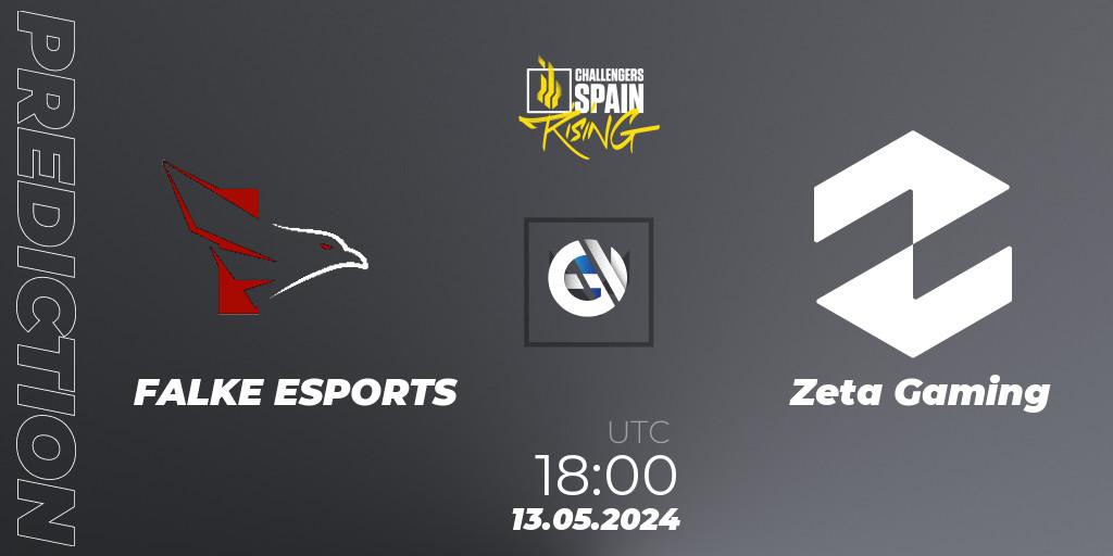 FALKE ESPORTS vs Zeta Gaming: Betting TIp, Match Prediction. 13.05.2024 at 18:00. VALORANT, VALORANT Challengers 2024 Spain: Rising Split 2