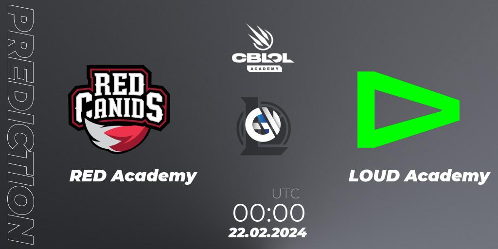 RED Academy vs LOUD Academy: Betting TIp, Match Prediction. 22.02.24. LoL, CBLOL Academy Split 1 2024