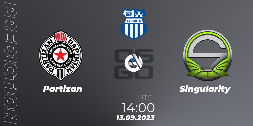 Partizan vs Singularity: Betting TIp, Match Prediction. 13.09.23. CS2 (CS:GO), OFK BGD Esports Series #1