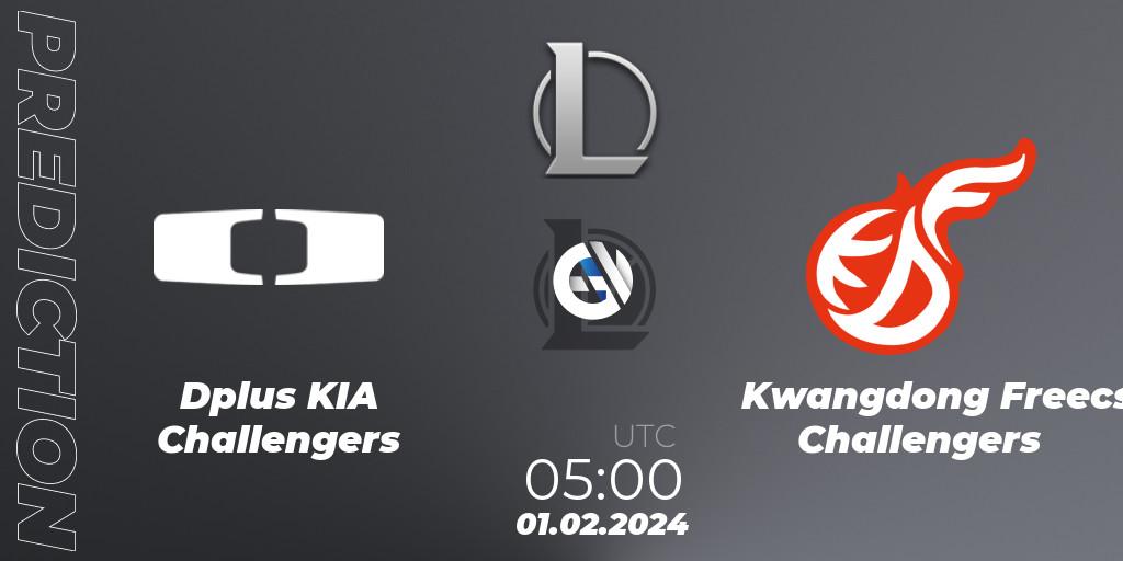 Dplus KIA Challengers vs Kwangdong Freecs Challengers: Betting TIp, Match Prediction. 01.02.24. LoL, LCK Challengers League 2024 Spring - Group Stage