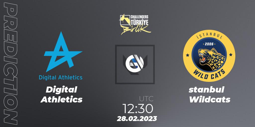 Digital Athletics vs İstanbul Wildcats: Betting TIp, Match Prediction. 28.02.2023 at 12:30. VALORANT, VALORANT Challengers 2023 Turkey: Birlik Split 1
