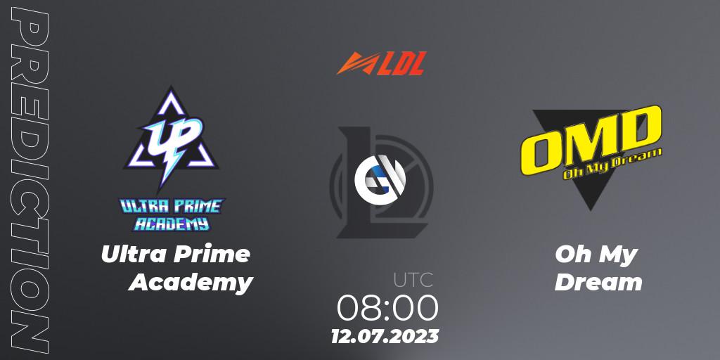 Ultra Prime Academy vs Oh My Dream: Betting TIp, Match Prediction. 12.07.23. LoL, LDL 2023 - Regular Season - Stage 3