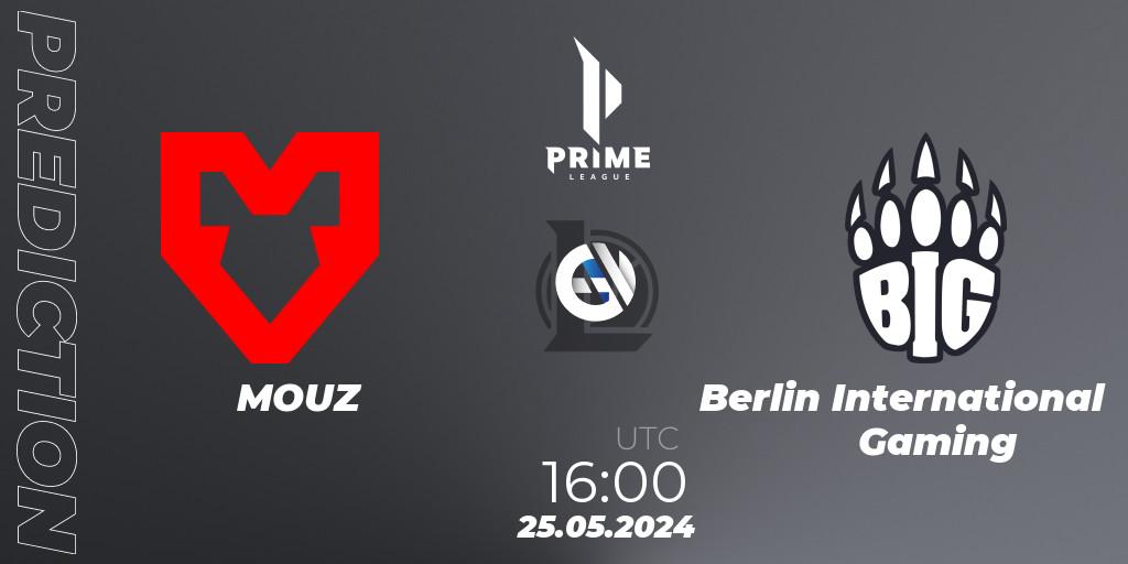 MOUZ vs Berlin International Gaming: Betting TIp, Match Prediction. 25.05.2024 at 16:00. LoL, Prime League Summer 2024