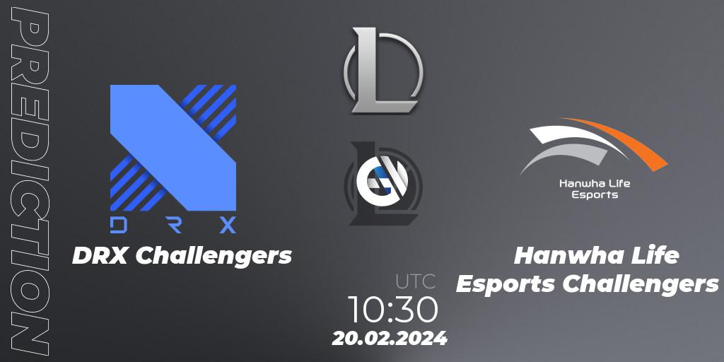 DRX Challengers vs Hanwha Life Esports Challengers: Betting TIp, Match Prediction. 20.02.24. LoL, LCK Challengers League 2024 Spring - Group Stage