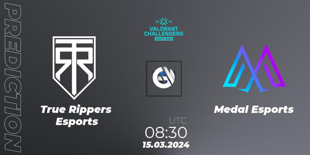 True Rippers Esports vs Medal Esports: Betting TIp, Match Prediction. 15.03.24. VALORANT, VALORANT Challengers 2024: South Asia Split 1 - Cup 1