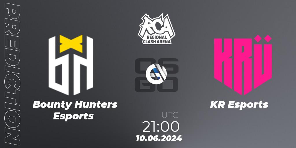 Bounty Hunters Esports vs KRÜ Esports: Betting TIp, Match Prediction. 11.06.2024 at 14:30. Counter-Strike (CS2), Regional Clash Arena South America