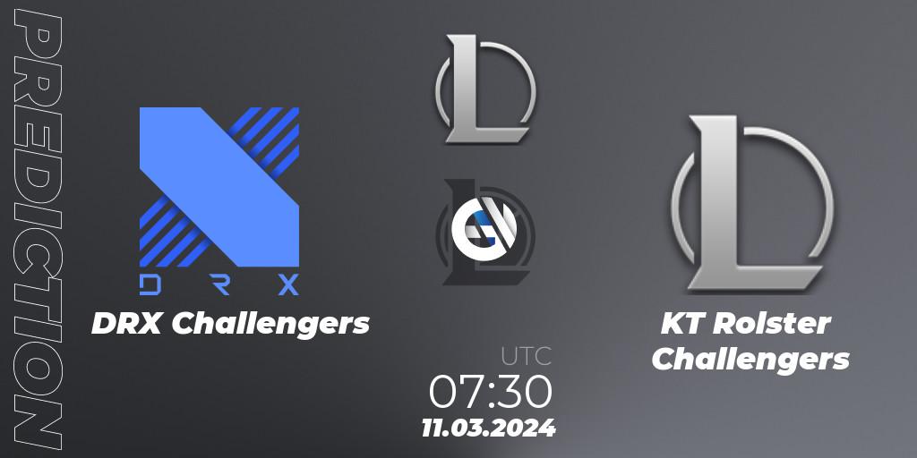 DRX Challengers vs KT Rolster Challengers: Betting TIp, Match Prediction. 11.03.24. LoL, LCK Challengers League 2024 Spring - Group Stage