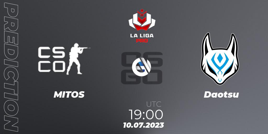 MITOS vs Daotsu: Betting TIp, Match Prediction. 10.07.2023 at 19:00. Counter-Strike (CS2), La Liga 2023: Pro Division