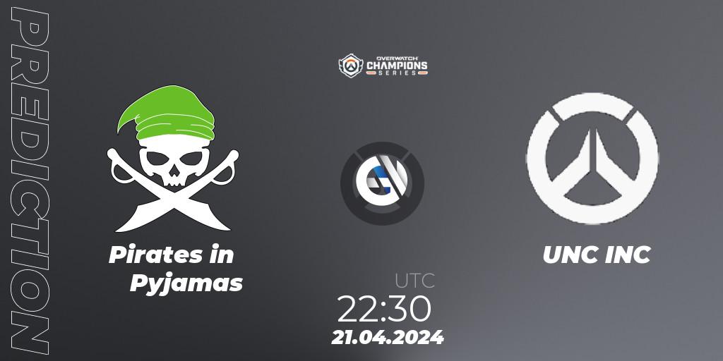 Pirates in Pyjamas vs UNC INC: Betting TIp, Match Prediction. 21.04.24. Overwatch, Overwatch Champions Series 2024 - North America Stage 2 Group Stage